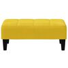 vidaXL B&auml;ddsoffa 2-sits med fotpall gul sammet