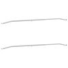 vidaXL Tarpaulinbracket f&ouml;r sl&auml;p 2 Silver 136-218 cm Aluminium