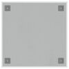 vidaXL Väggmonterad magnettavla vit 40x40 cm härdat glas