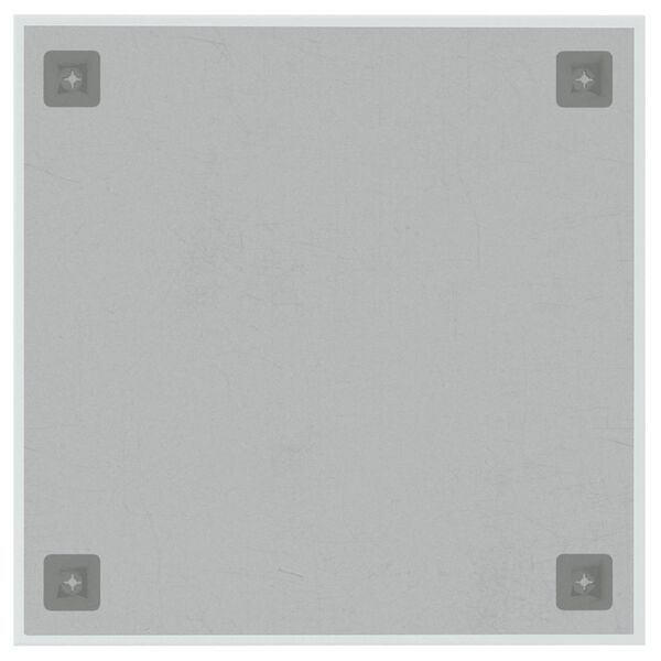 vidaXL Väggmonterad magnettavla vit 40x40 cm härdat glas