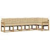 vidaXL Utomhussoffset 6 st Vit och Beige