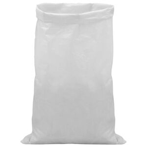 vidaXL V&auml;vda s&auml;ckar 100 st Vit 60 x 110 cm PP