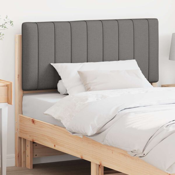 vidaXL Kl&auml;dd s&auml;nggavel Brun och ljusgr&aring; 100 cm Massiv furu