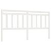 vidaXL S&auml;nggavel vit 186x4x100 cm massiv furu