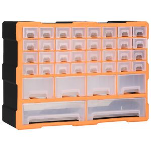 vidaXL Sortimentsk&aring;p med 38 l&aring;dor 52x16x37,5 cm