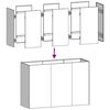 vidaXL Planteringskärl antracit 120x40x80 cm kallvalsat stål