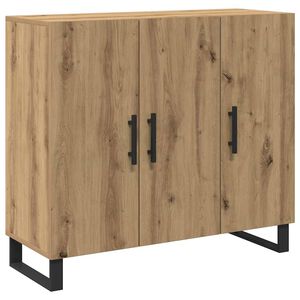 vidaXL Sideboard Artisan Ek 90 x 34 x 80 cm Konstruerat tr&auml;