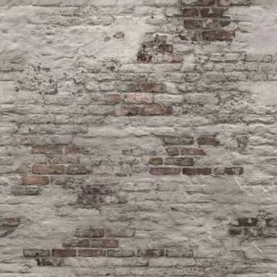 DUTCH WALLCOVERINGS Fototapet Old Brick Wall grå