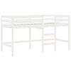 vidaXL Lofts&auml;ng med stege vit 90x200 cm massiv furu