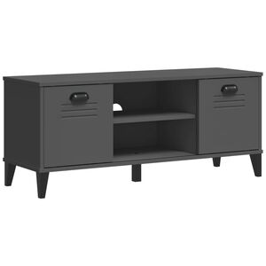 vidaXL Skob&auml;nk VIKEN antracitgr&aring; 106x35x45 cm konstruerat tr&auml;