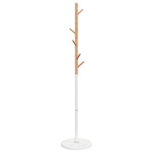 vidaXL Kl&auml;dst&auml;llning vit 172 cm pulverlackerat j&auml;rn