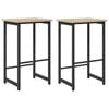 vidaXL Barpall 2 st Sonoma-ek 40 x 32 x 64 cm Konstruerat tr&auml;