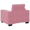 vidaXL Soffstol rosa 100x78x80 cm sammet