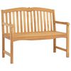 vidaXL Handsnidad Rosab&auml;nk 114 x 60 x 95 cm Massivt teaktr&auml; Naturlig