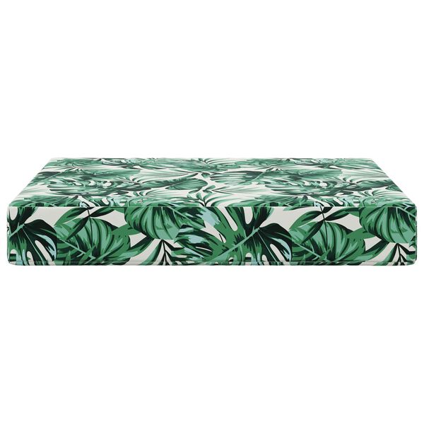 vidaXL Utomhus Soffa Kudde Bladm&ouml;nster 60 x 60 x 8 cm Polyester