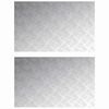 vidaXL Trappsteg 2 st 80 x 50 cm Silver Aluminium Rektangul&auml;r