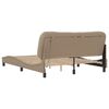 vidaXL Bed Frame with LED without Mattress "Hvar" Cappuccino 160x200 cm