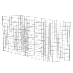 vidaXL Gabionkorg galvaniserat st&aring;l 120x30x100 cm