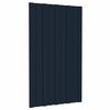 vidaXL Takpanel 12 pcs Antracit 80 x 45 cm Galvaniserat st&aring;l