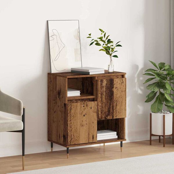 vidaXL Sideboard Gammalt tr&auml; 60 x 35 x 70 cm
