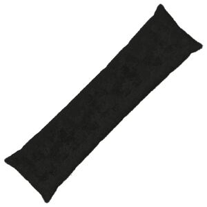 vidaXL Kudd&ouml;verdrag HEERLEN Svart 40 x 145 cm Faux Kaninp&auml;ls