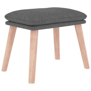 vidaXL Fotpall ljusgr&aring; 45x29,5x35 cm tyg