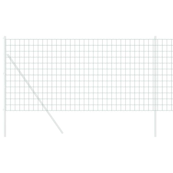 vidaXL Eurogärdsel Grön 1.4 x 10 m PVC-belagt järn