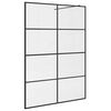 vidaXL Duschv&auml;gg med klart ESG-glas 140x195 cm svart