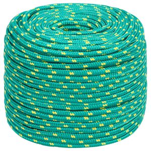 vidaXL M&aring;ngsidigt bruksrep 10 mm 500 m Gr&ouml;n PP 645 kg Maxbelastning