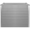 vidaXL Odlingslåda 100x100x77 cm galvaniserad stål grå