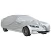 vidaXL Bilöverdrag för Sedan med spännband silver M PEVA heltäckande