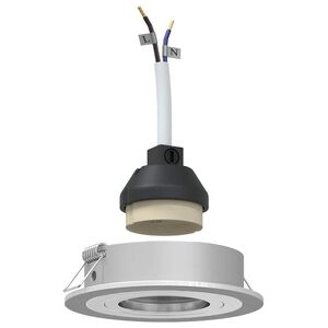 vidaXL Spotlight 6 st Silver 9 x 9 x 2 cm Aluminium