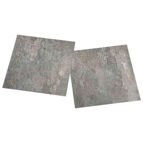 vidaXL Golvplankor 55 pcs Gr&aring; 5,11 m&sup2; PVC