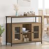 vidaXL Sideboard Artisan Ek 100 x 35 x 80 cm Konstruerat tr&auml;