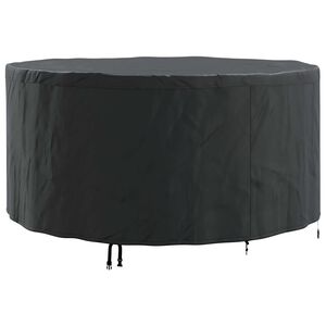 vidaXL M&ouml;bel&ouml;verdrag 182 x 182 x 85 cm 600D Oxford Tyg Rund Svart