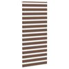 vidaXL Rullgardin zebra brun 105x200 cm tyg bredd 100,9 cm polyester