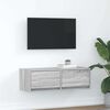 vidaXL TV-b&auml;nk gr&aring; sonoma 80x31x25,5 cm konstruerat tr&auml;