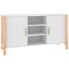 vidaXL Sk&auml;nk vit 107x38x60 cm konstruerat tr&auml;