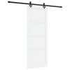 vidaXL Skjutd&ouml;rr ORKDAL 83 x 211 cm Konstruerat tr&auml; Vit och svart
