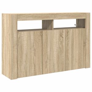 vidaXL Sideboard Sonoma-ek 116 x 30 x 75 cm Konstruerat tr&auml;