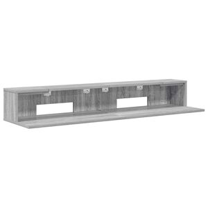 vidaXL Studio skrivbord Gr&aring; Sonoma 152 x 36 x 19,5 cm Konstruerat tr&auml;