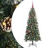 vidaXL Konstgjord julgran Gr&ouml;n 150 cm PVC, plast och st&aring;l