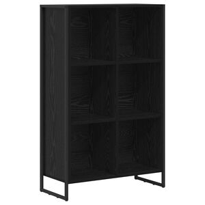 vidaXL Boksk&aring;p 99.5 x 30 x 108.5 cm Konstruerat tr&auml; Svart Ek