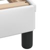 vidaXL Bed with Mattress "Hvar" White 90x190 cm Faux Leather