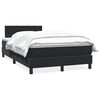 vidaXL Rams&auml;ng med madrass svart 120x210 cm sammet
