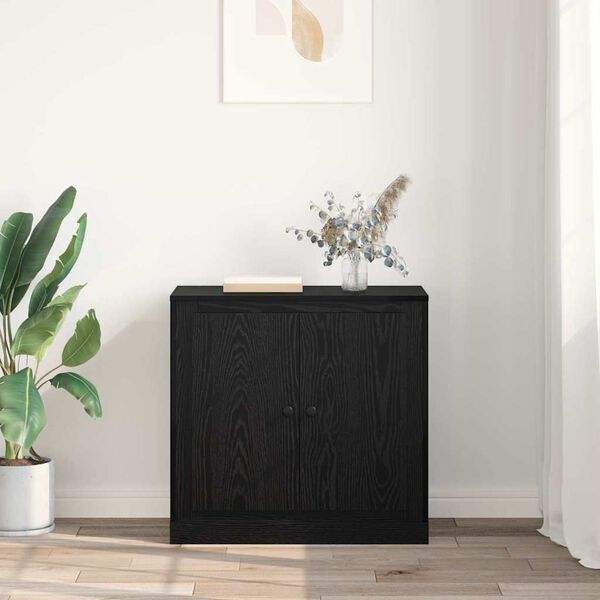 vidaXL Sideboard Svart Ek 70 x 35,5 x 67,5 cm Konstruerat tr&auml;