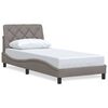 vidaXL S&auml;ngram utan madrass Taupe 80x200cm tyg