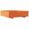 vidaXL Odlingsl&aring;da vaxbrun 90x90x26,5 cm massiv furu