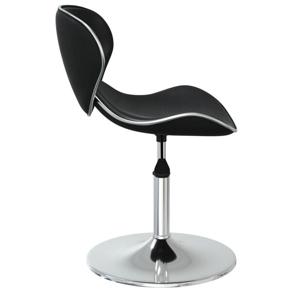 vidaXL Matstolar 4 st svart konstläder