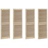 vidaXL Sk&aring;pd&ouml;rr 4 st Naturlig 49,5 x 2,1 x 140,5 cm Massiv furu